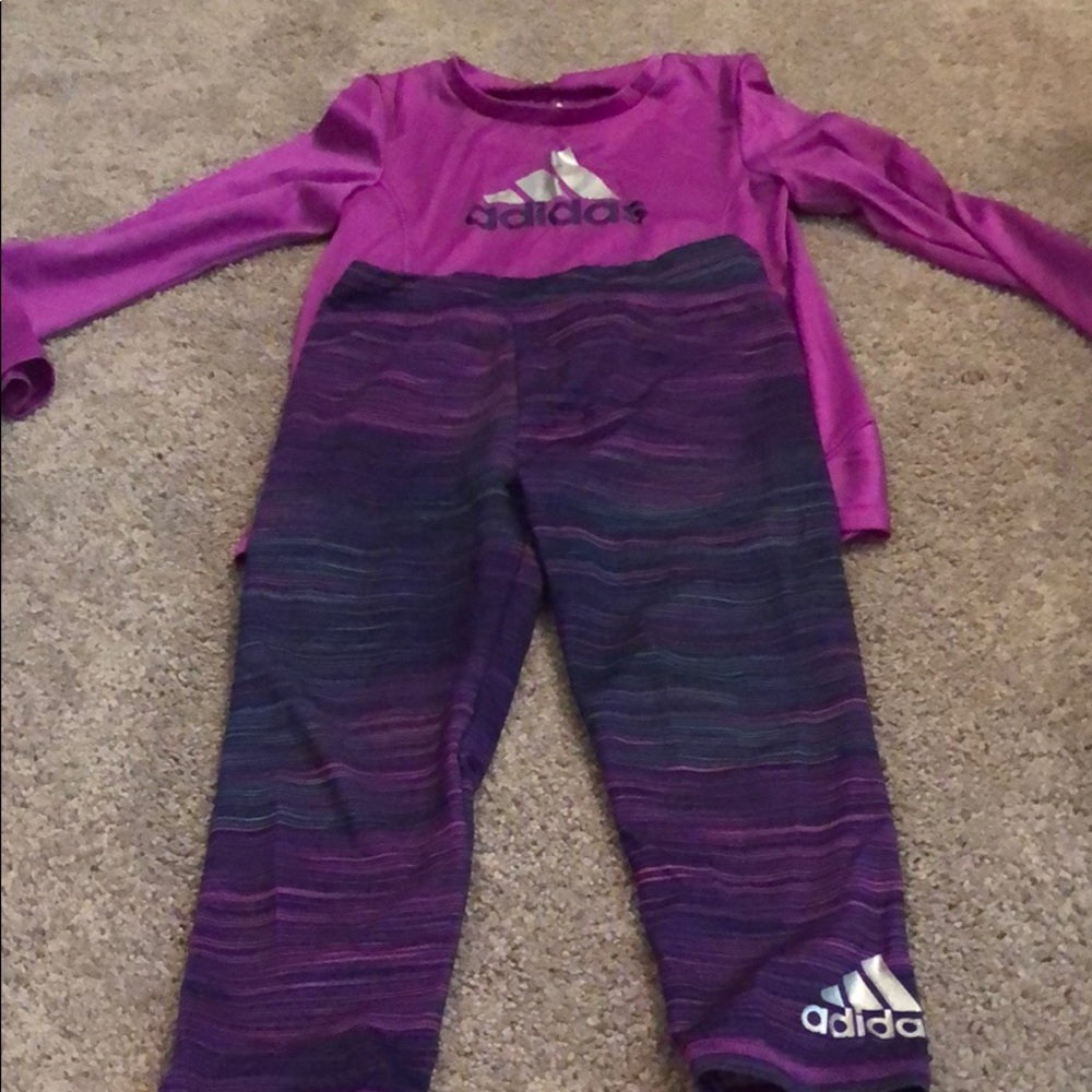 Girls 2 Piece Adidas outfit